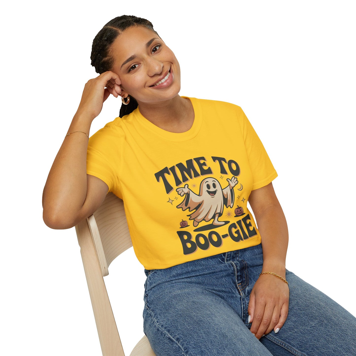 Time To Boo-gie Ghost Dance Halloween T-Shirt • Retro Spooky Ghost Tee • Funny Boo-gie Costume Tee • Spooky Season Graphic Shirt