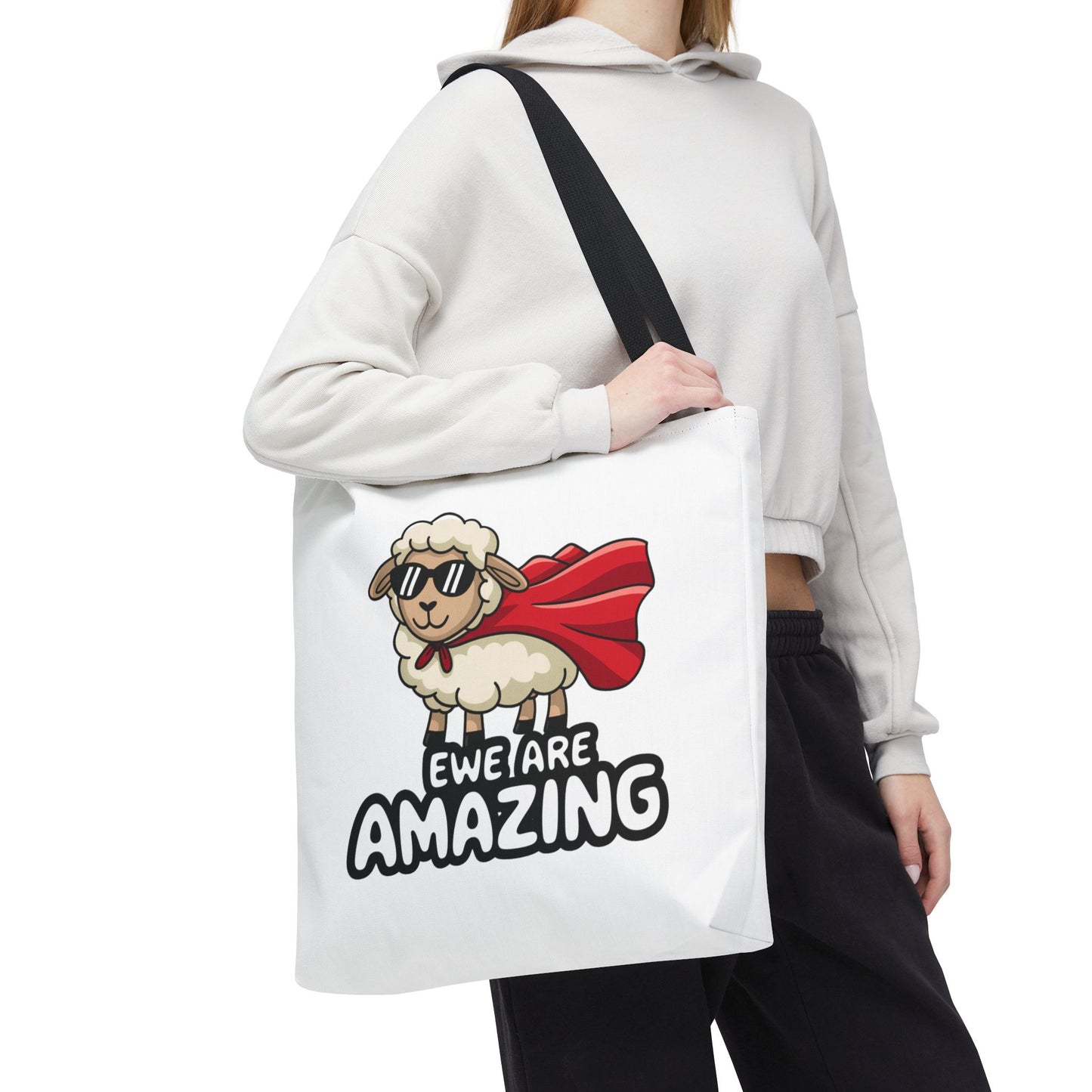 Sheep Tote Bag - Ewe Are Amazing Inspirational Bag Everyday Tote Funny Bag