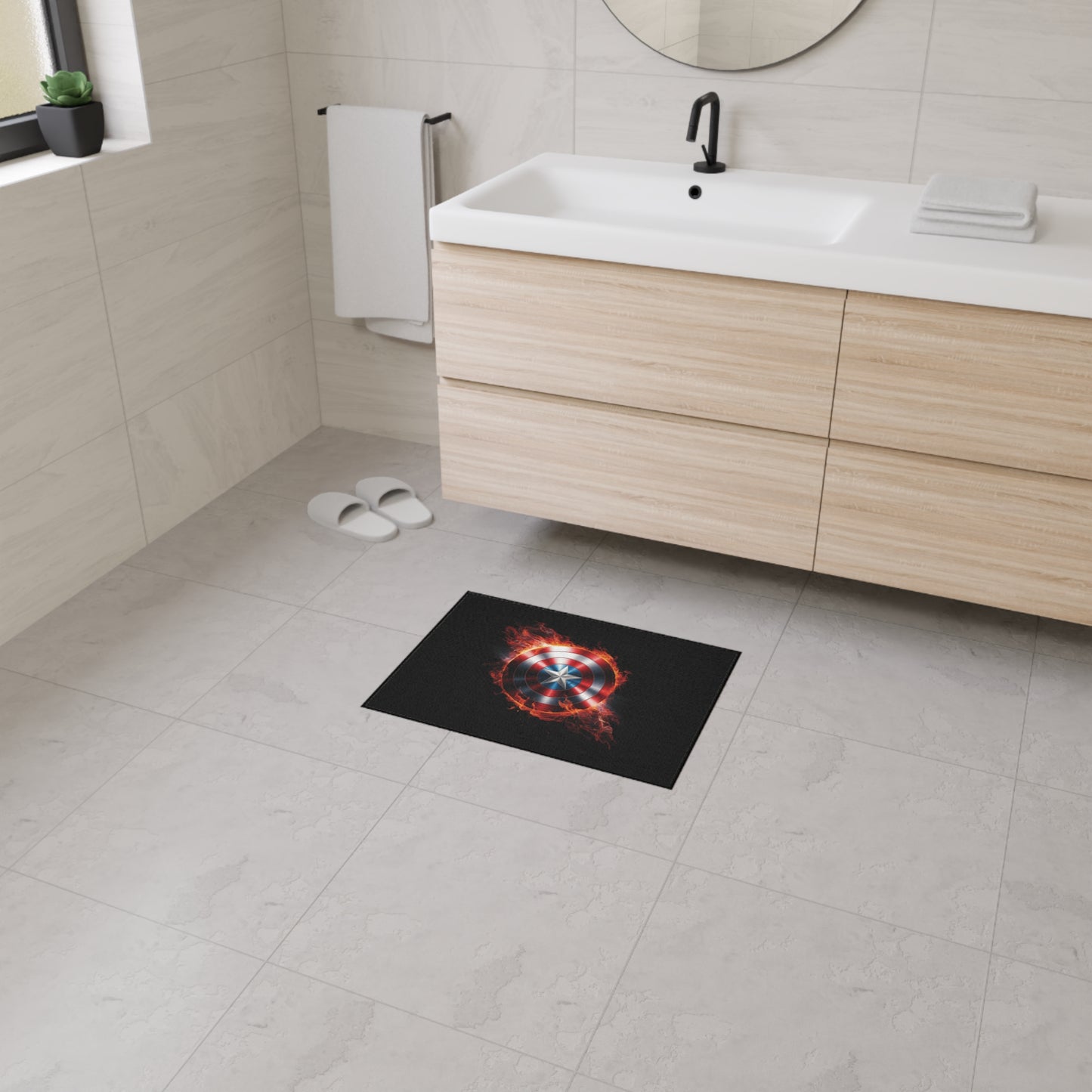 Captain's Shield Heavy Duty Floor Mat - Durable and Stylish for Home and Office
