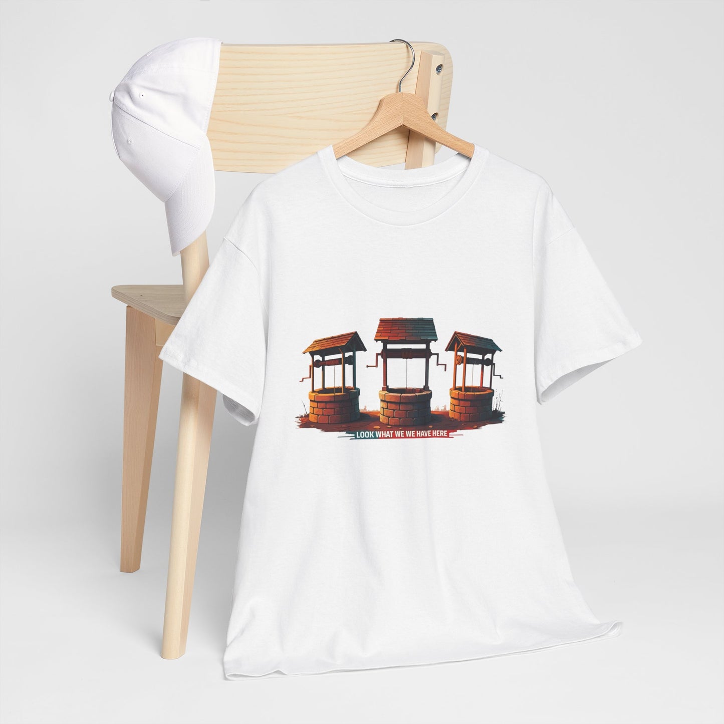 Funny “Well Well Well” T-Shirt • Pun Graphic Tee with Wishing Wells • Retro Vintage Humor Shirt • Gift for Pun Lovers & Joke Fans