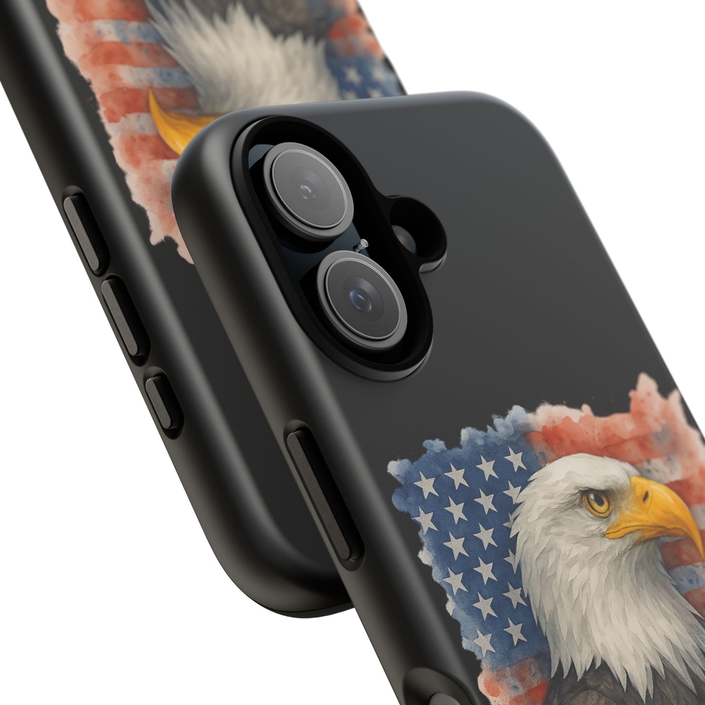 Patriotic Eagle Phone Case for iPhone - Tough Cases with American Flag Design 4th of July Case Memorial Day Veteran's Day