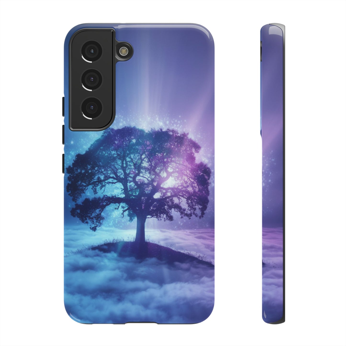 Samsung Phone Case - Dreamy Tree in the Clouds Design