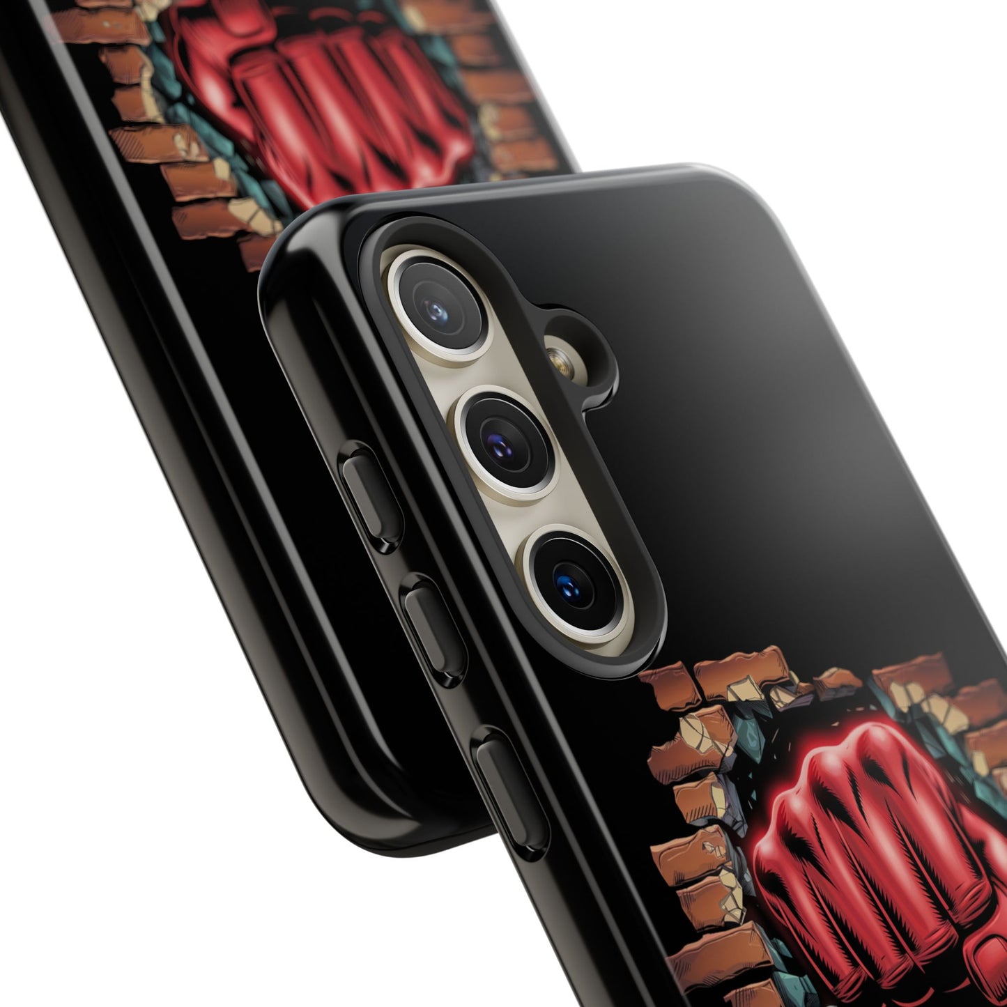 Samsung Galaxy Tough Case - Red Fist Smashing Design