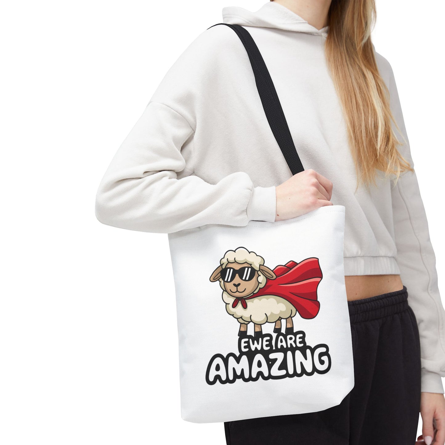 Sheep Tote Bag - Ewe Are Amazing Inspirational Bag Everyday Tote Funny Bag
