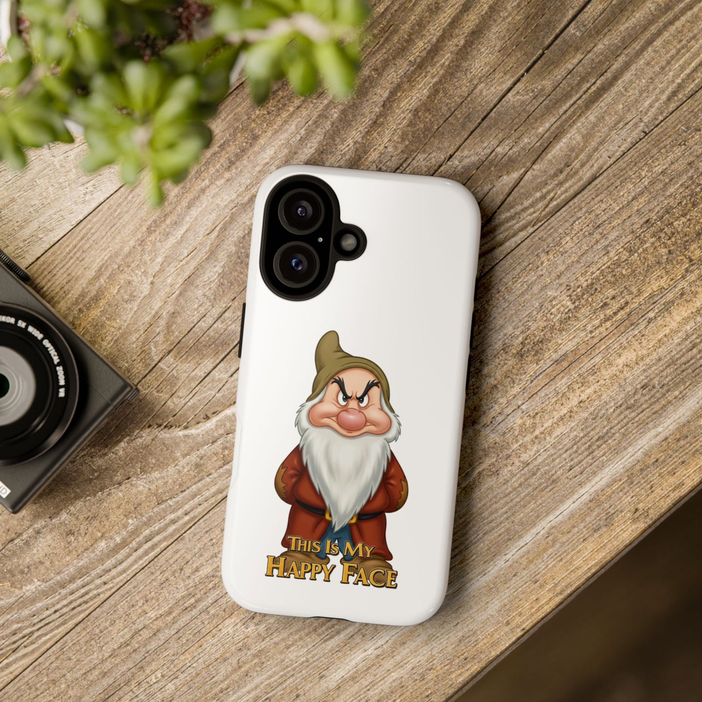 iPhone Case - Grumpy Dwarf 'This is My Happy Face'