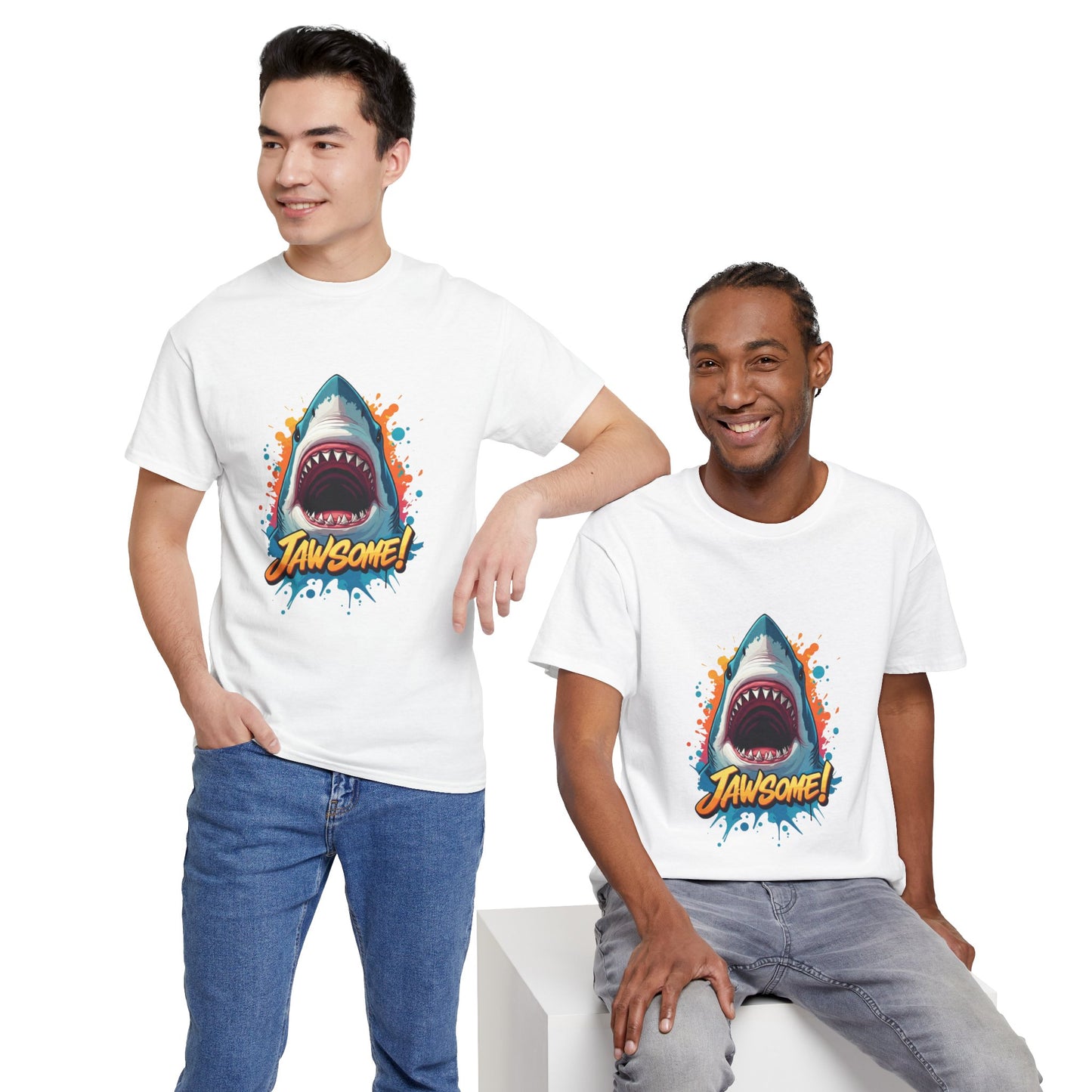 Jawsome Shark Graphic Tee | Fun Ocean Shark T-Shirt, Summer Beach Shirt, Shark Lover Gift, Trending Shark Week Apparel, Cute Marine Life Tee
