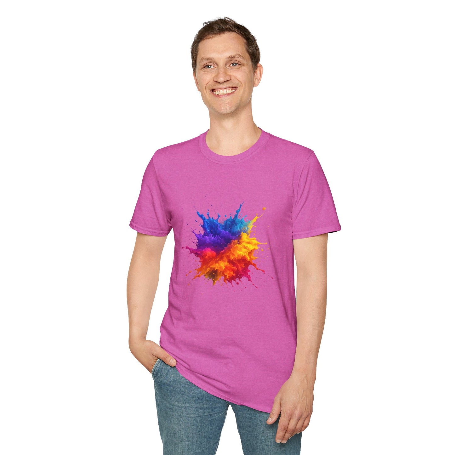Color Burst Paint Splash Shirt – Vibrant Abstract Art Tee for Creatives & Color Lovers Colorful Apparel