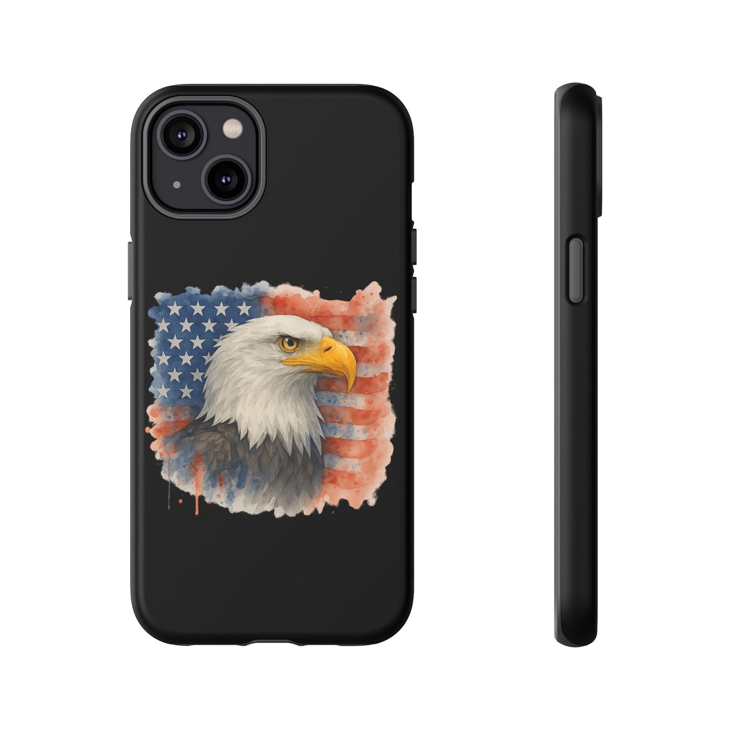 Patriotic Eagle Phone Case for iPhone - Tough Cases with American Flag Design 4th of July Case Memorial Day Veteran's Day