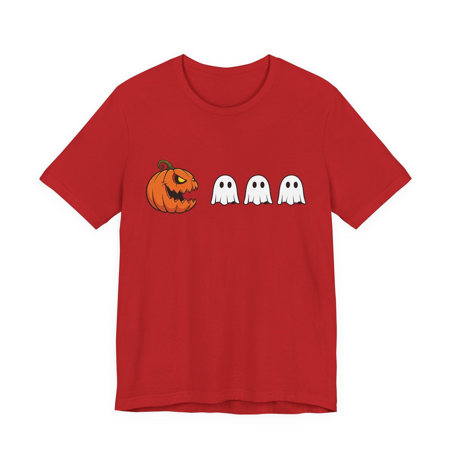 Pumpkin Pac-Man Shirt, Halloween Arcade Tee, Pumpkin Chase Ghosts Tee, Retro Gaming Halloween, Spooky Season Shirt, Vintage Game Pumpkin Top