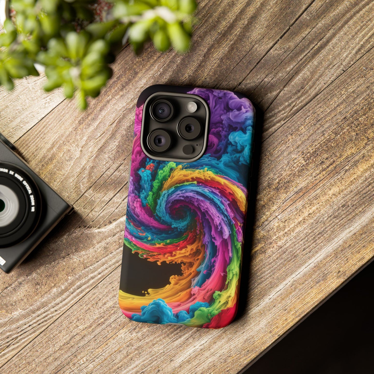 iPhone Case - Colorful Swirl Design