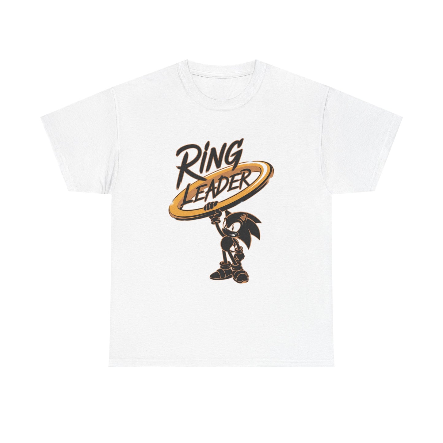 Ring Leader Video Game Shirt – Fast Speed Hero Holding Gold Ring – Retro Gamer Graphic Tee for Arcade, Anime, and Gaming Fans