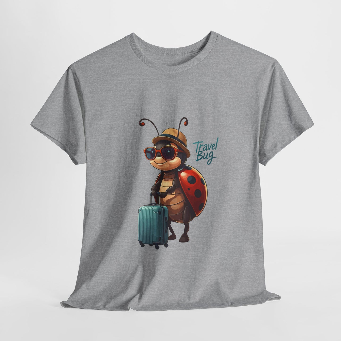 Travel Bug T-Shirt – Cute Ladybug Travel Tee | Funny Wanderlust Shirt for Travel Lovers | Unisex Graphic Tee Gift for Adventurers