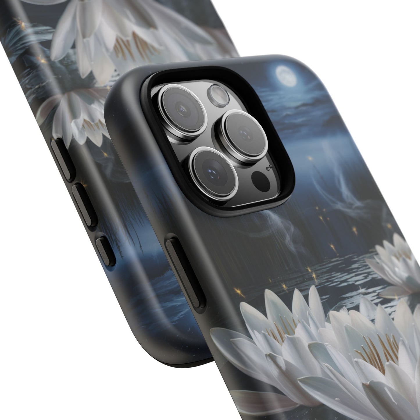 iPhone Case - Water Lilies Moonlight Design