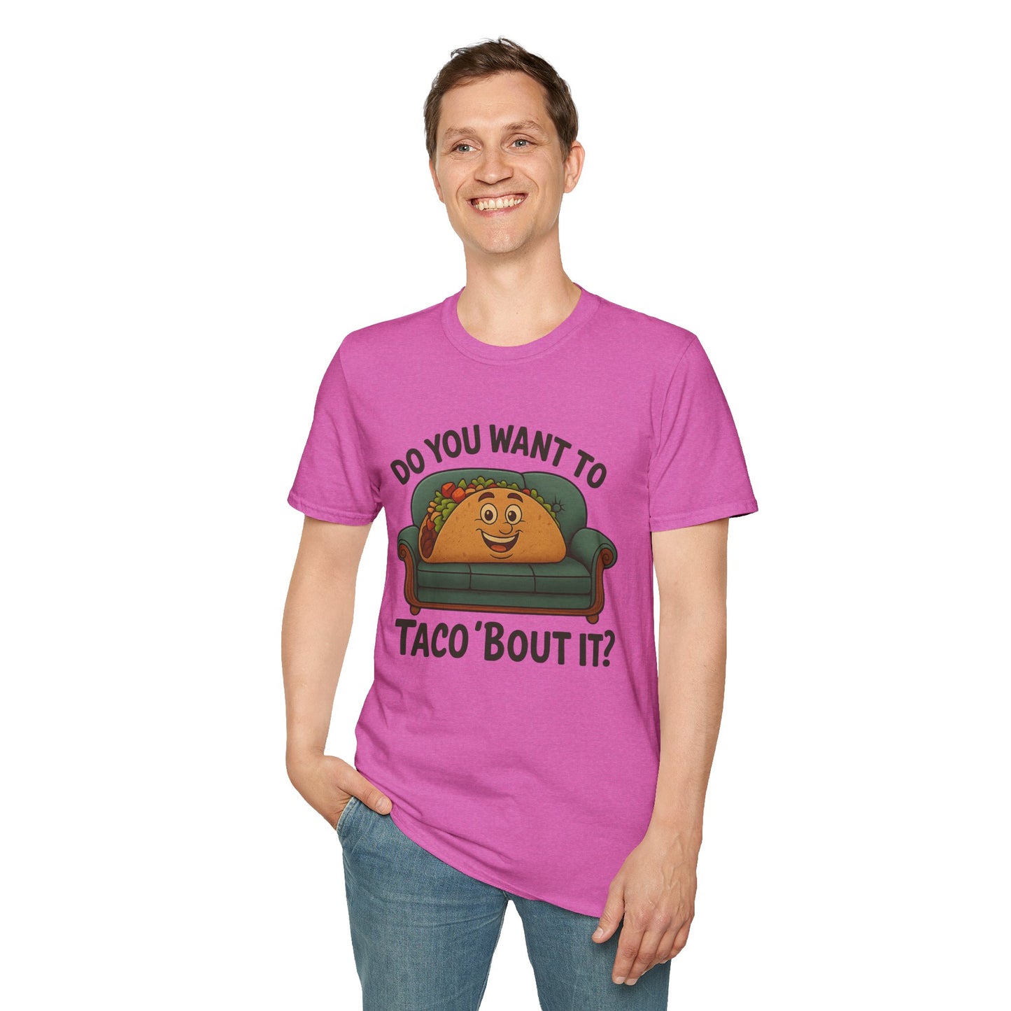 Do You Want to Taco ‘Bout It? Funny Taco Shirt - Cute Foodie Tee - Pun Humor Gift - Food Lover T-Shirt - Cinco de Mayo Outfit
