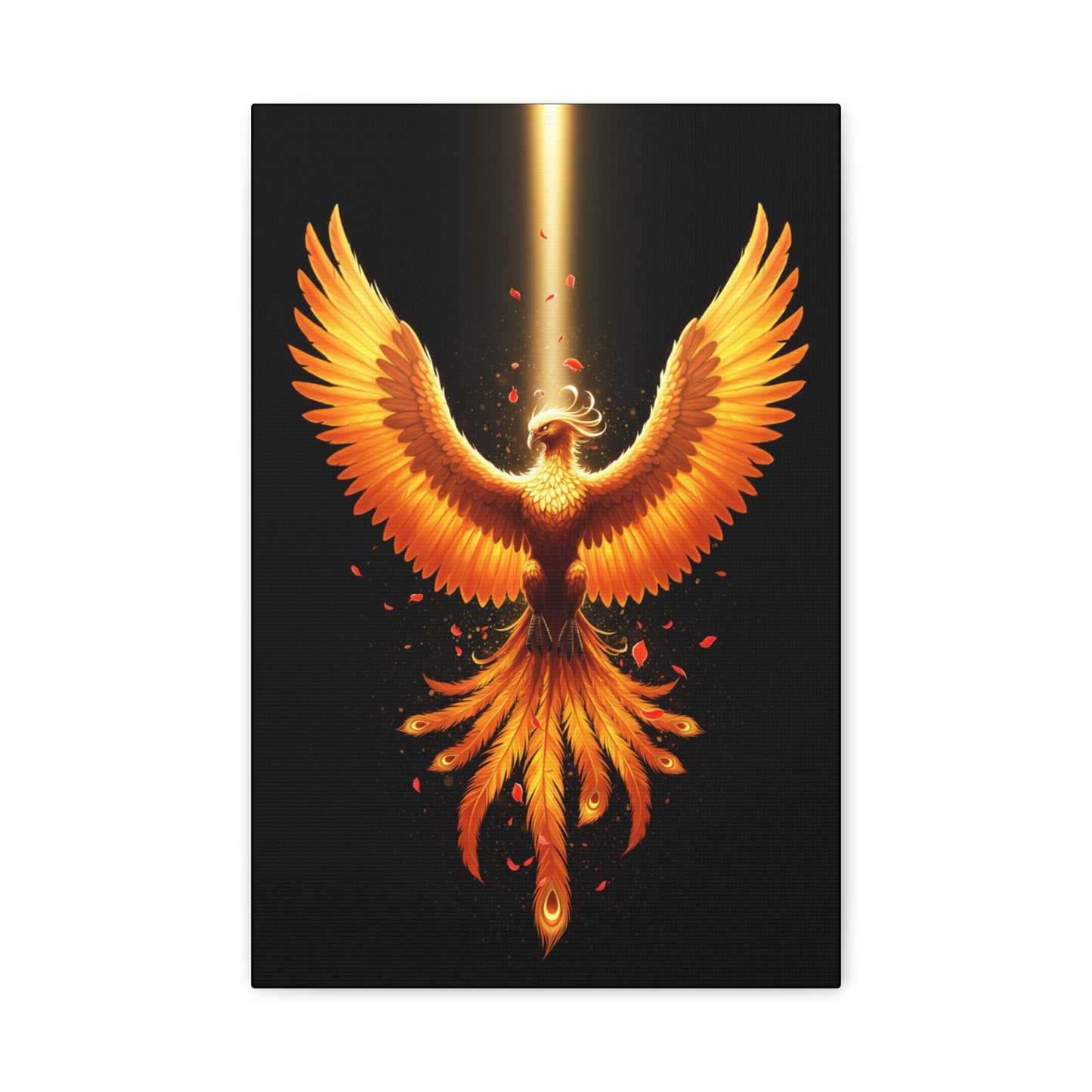 Phoenix Canvas Firebird Art Fire Bird Decor Modern Home Decor Legendary Bird Art