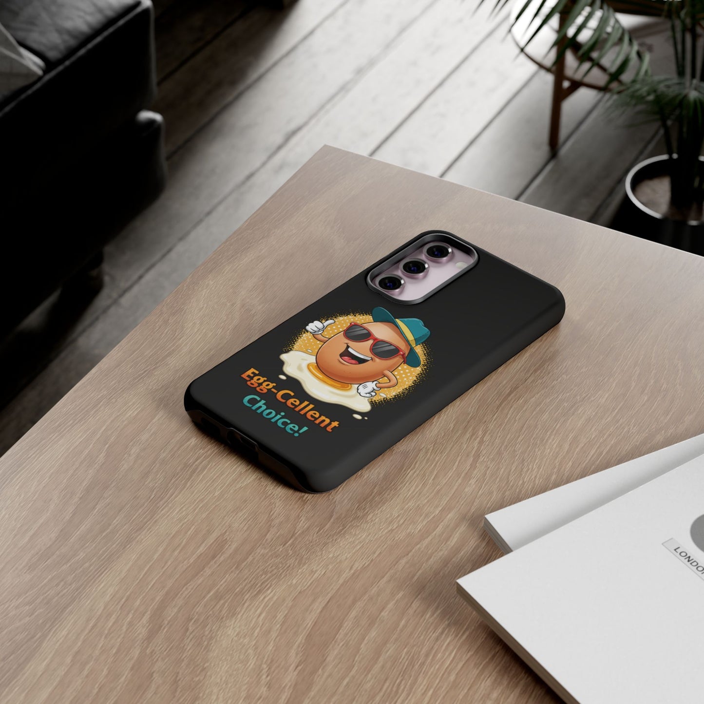 Samsung Phone Case - Egg-Cellent Choice Pun Design