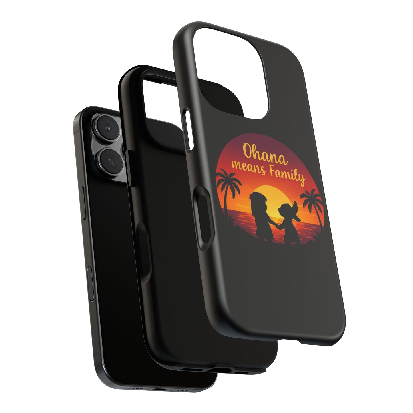Ohana Means Family iPhone Case ā Lilo and Stitch-Inspired Cover ā Cute Tropical Gift ā Protective iPhone Case