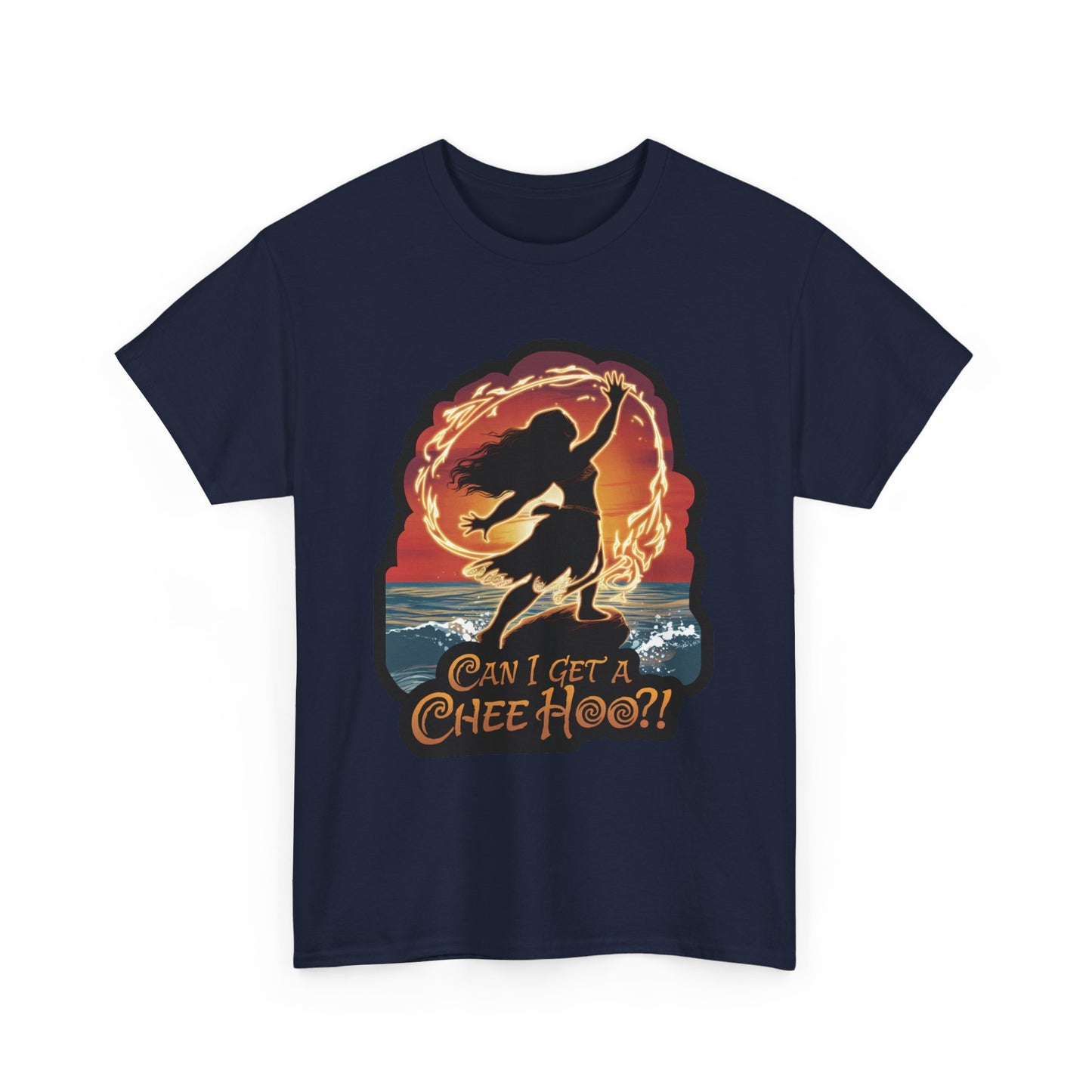 Can I Get a Chee Hoo Shirt – Hawaiian Island Vibes Tee – Hula Dancer Sunset Graphic T-Shirt – Polynesian Luau Party Unisex Top