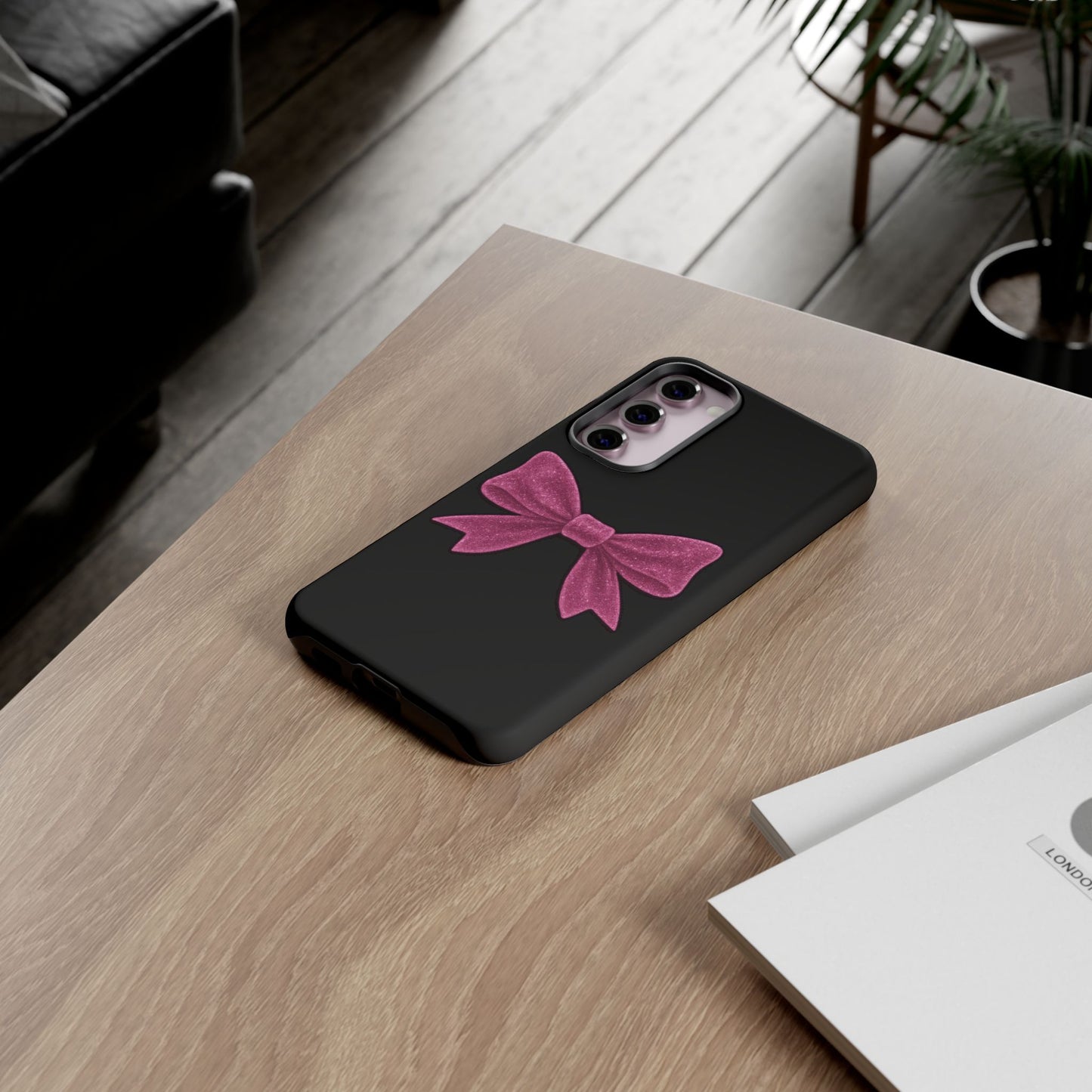 Pink Glitter Bow Samsung Case ā Coquette Aesthetic Phone Cover ā Girly Glossy Galaxy Case ā Cute Soft Girl Tech Accessory ā Kawaii Gift Idea