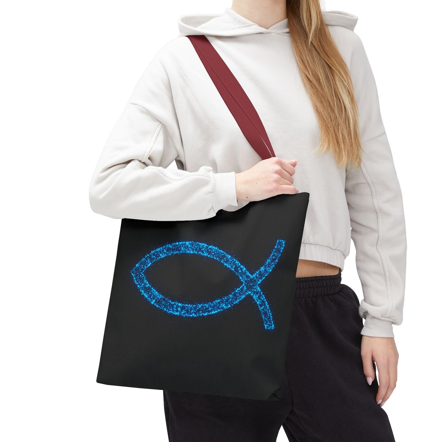 Sparkling Fish Symbol Tote Bag - Inspirational Vibes