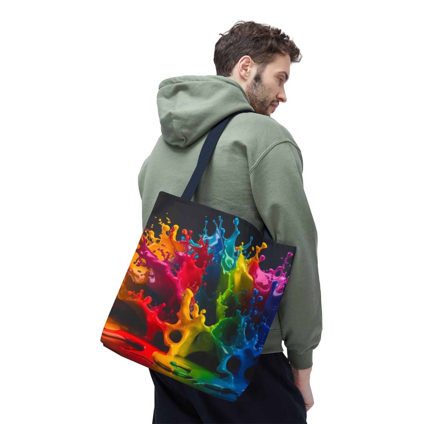 Colorful Splash Tote Bag - Vibrant Art for Every Occasion