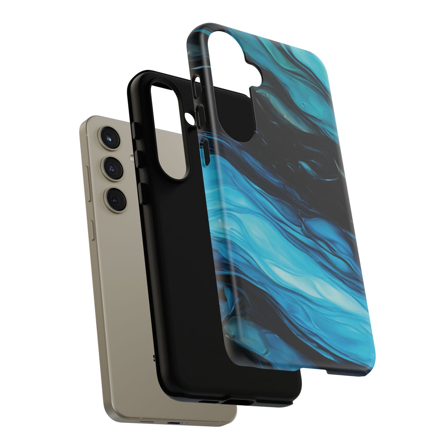 Samsung Galaxy Blue Splash Phone Case