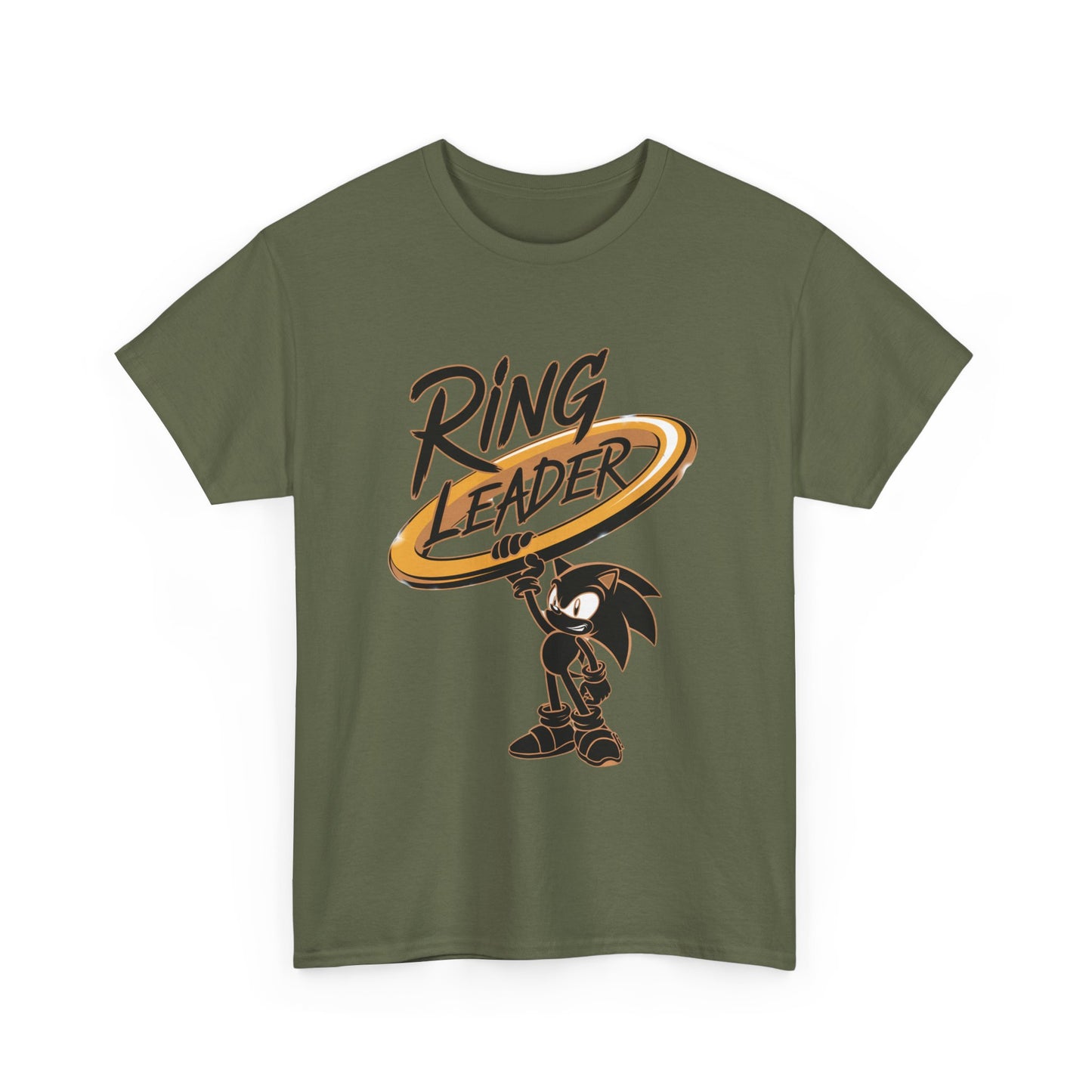 Ring Leader Video Game Shirt – Fast Speed Hero Holding Gold Ring – Retro Gamer Graphic Tee for Arcade, Anime, and Gaming Fans