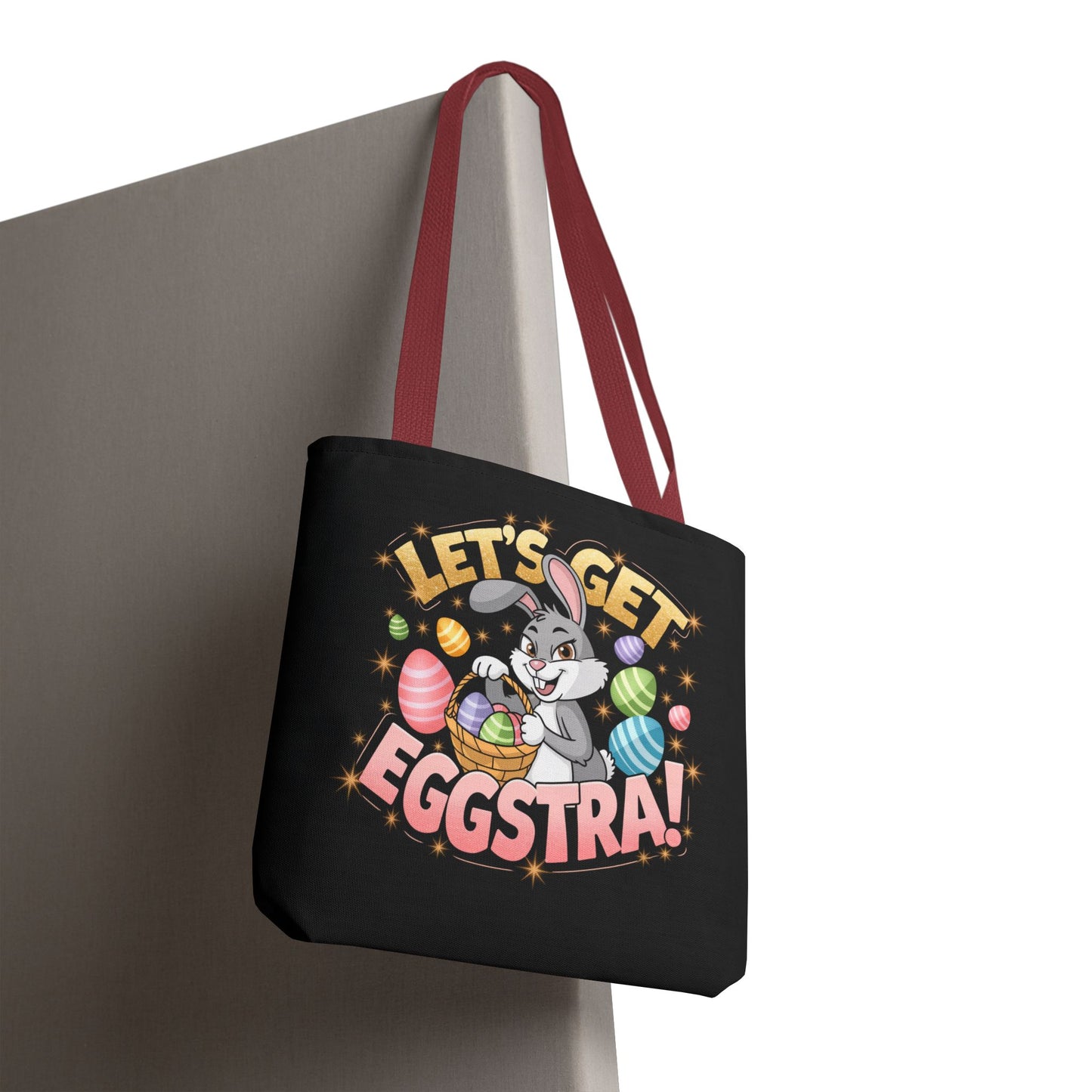 Easter Bunny Tote Bag - 'Leg's Get Eggstra'