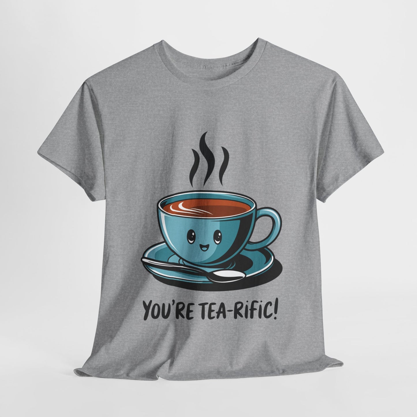 You’re Tea-Rific! Cute Tea Pun T-Shirt for Tea Lovers - Funny Gift, Kawaii Cup Graphic Tee - Unisex Soft Cotton Shirt