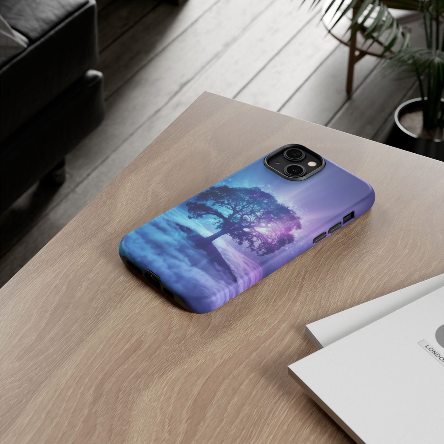 iPhone Case with Dreamy Tree Design