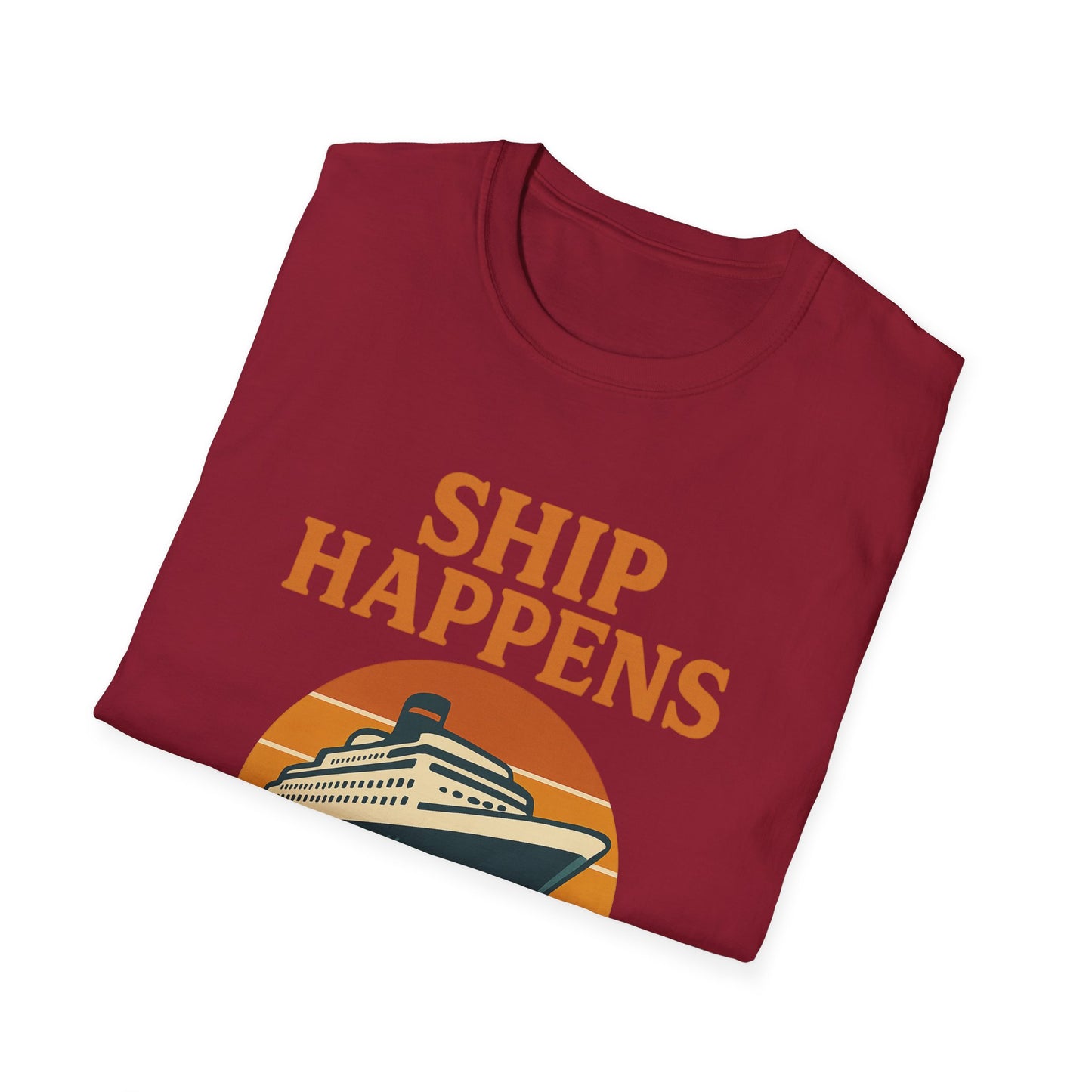 Ship Happens Tee • Funny Nautical Pun Shirt • Comfort Colors Unisex Cruise Vacation Tee • Ocean Humor • Gift for Sailors & Beach Lovers