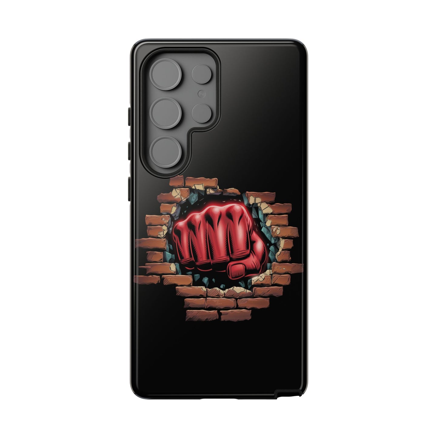 Samsung Galaxy Tough Case - Red Fist Smashing Design