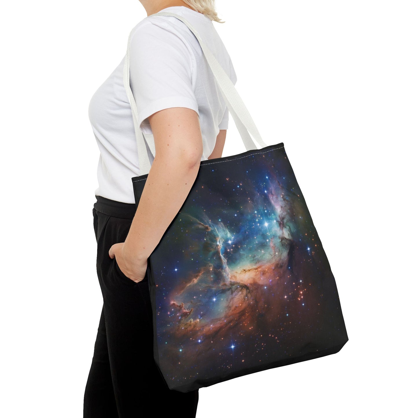 Space Galactic Tote Bag Starry Bag Reusable Tote Cosmic Bag Shopping Bag