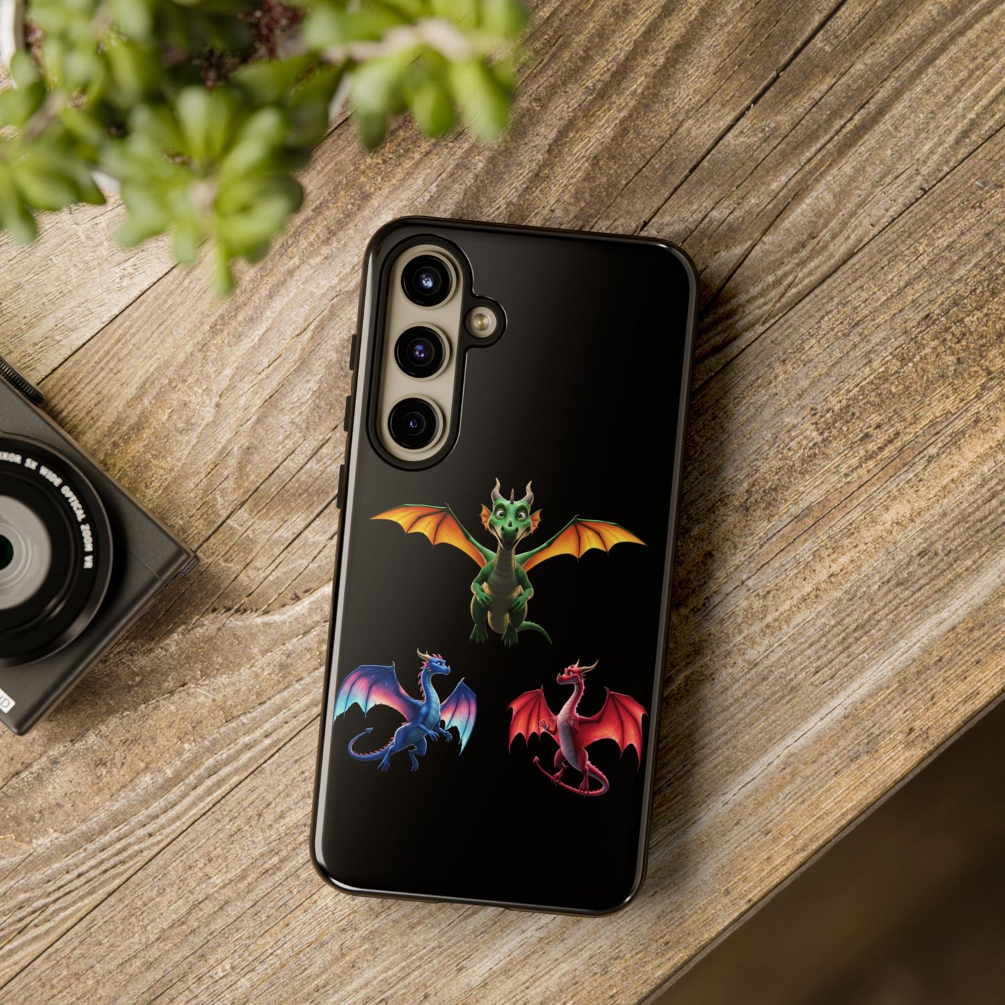 Protective Dragon Phone Case for Samsung Galaxy - Fantasy Art Durable Cover - Bookish Mythical Gift for Teens & Adults Twilight Aesthetic