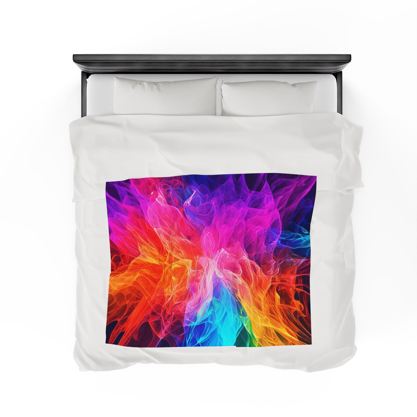 Plush Blanket Color Splash Design