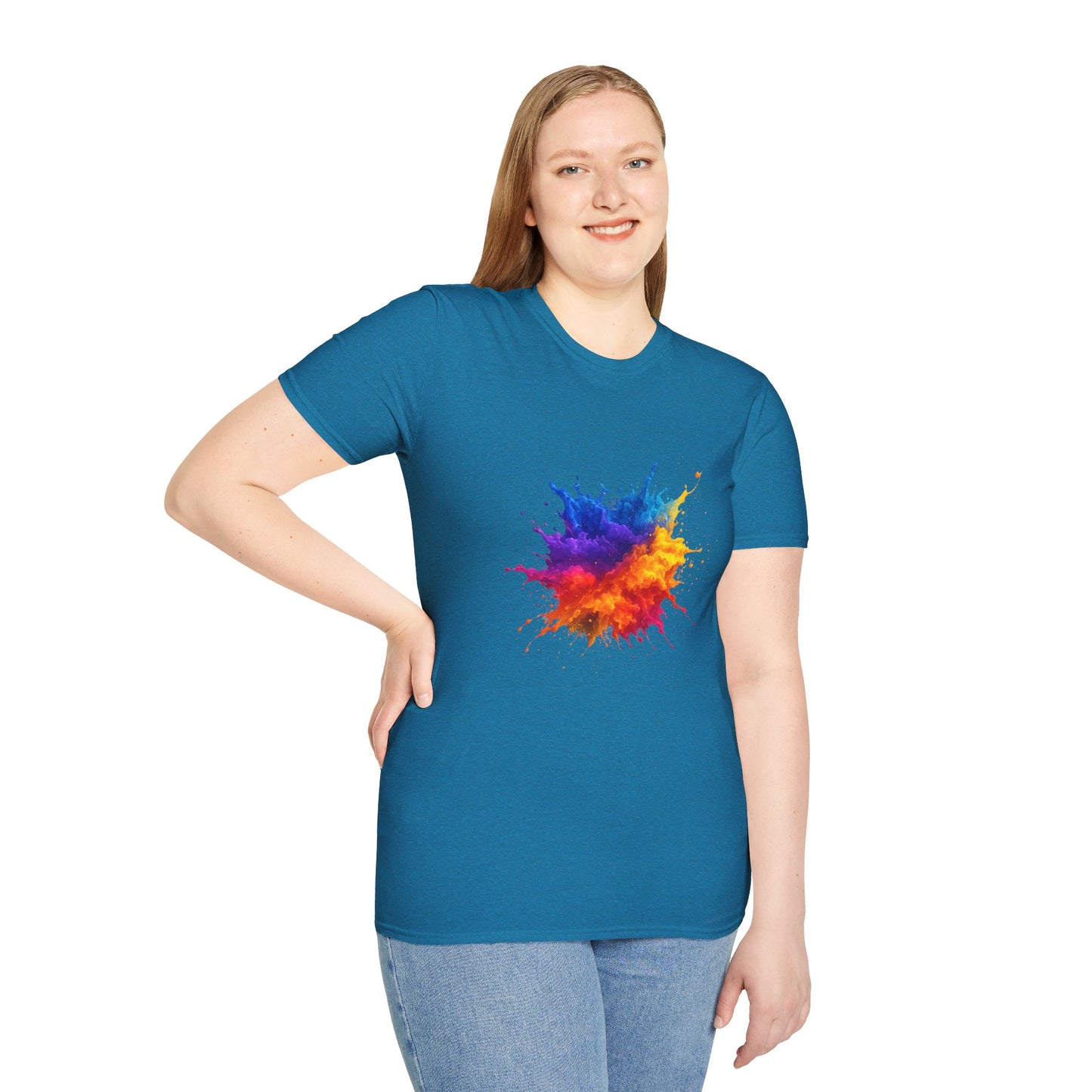 Color Burst Paint Splash Shirt – Vibrant Abstract Art Tee for Creatives & Color Lovers Colorful Apparel