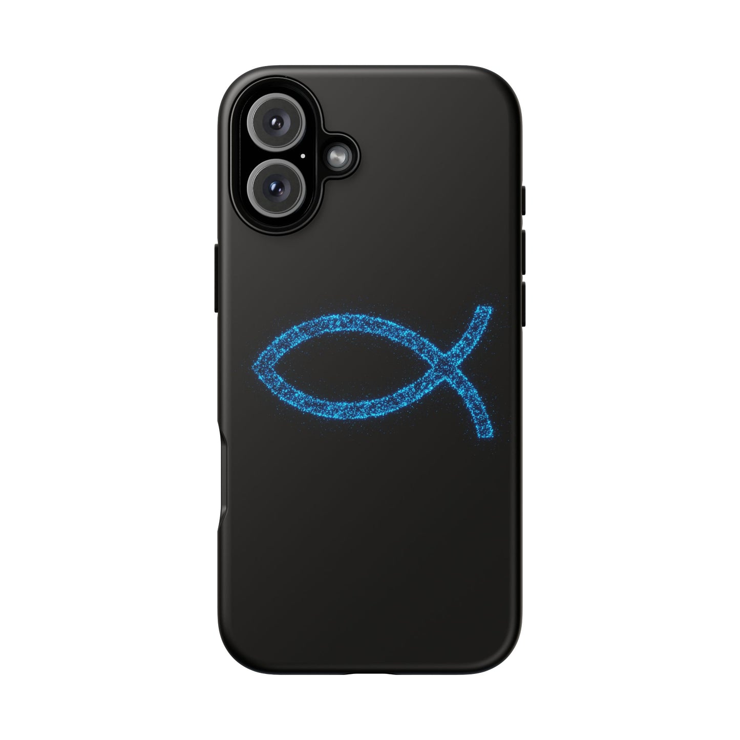 Stylish Tough iPhone Case with Sparkling Fish Design - Durable Phone Protection