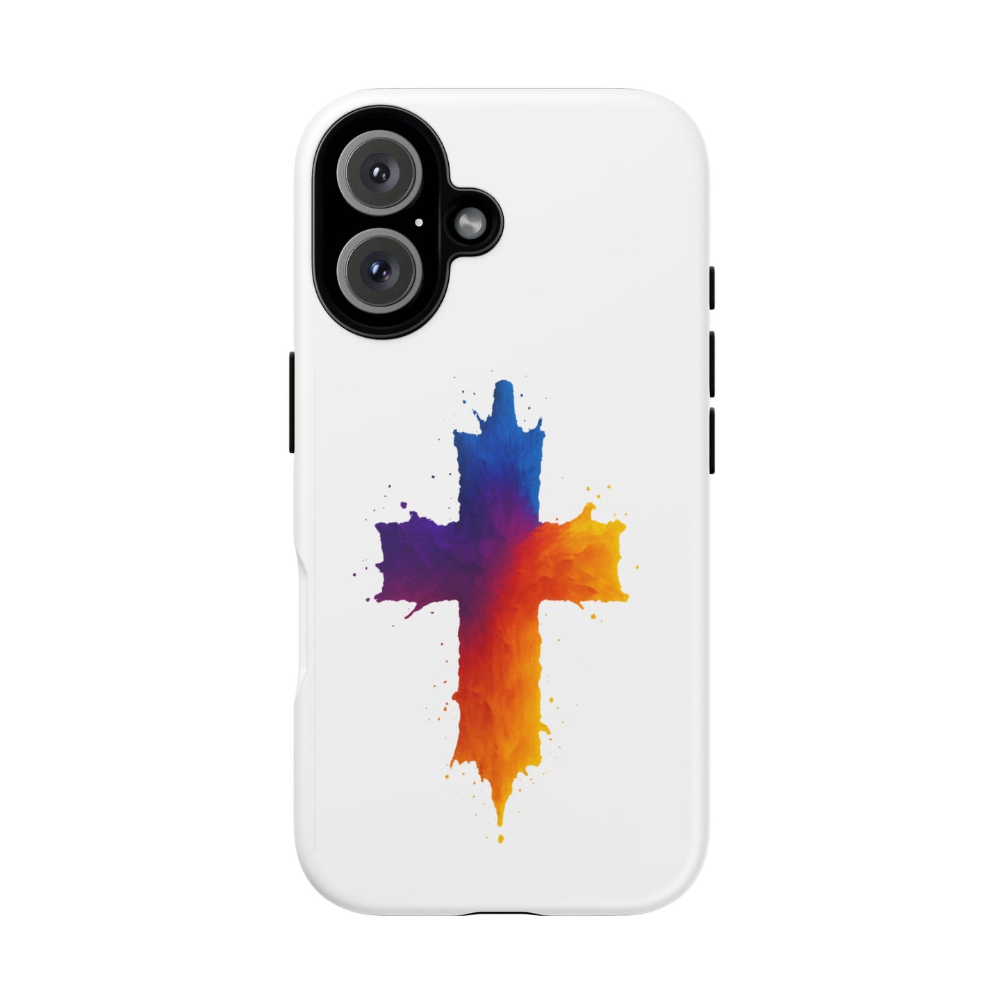 Christian iPhone Case – Watercolor Cross Phone Cover, Faith Gift for Her or Him, Inspirational iPhone Accessory