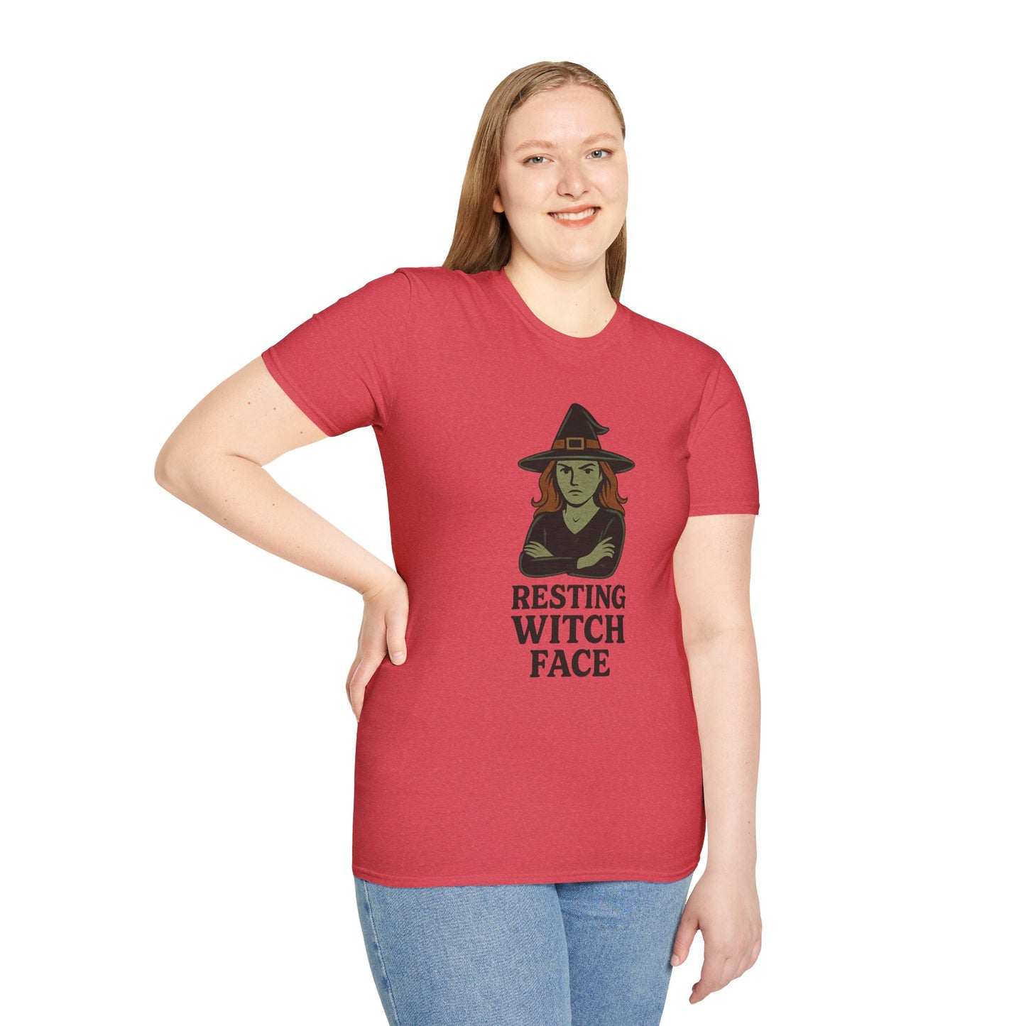 Resting Witch Face T-Shirt • Funny Halloween Witch Tee • Cozy Spooky Season Graphic Tee • Autumn Witch Shirt • Witches Aesthetic Fashion