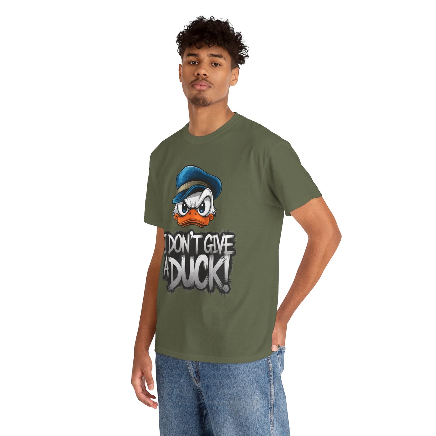 I Don’t Give a Duck Shirt – Funny Grumpy Duck Tee – Sarcastic Animal Graphic Shirt – Unisex Gift for Duck Lovers & Meme Fans