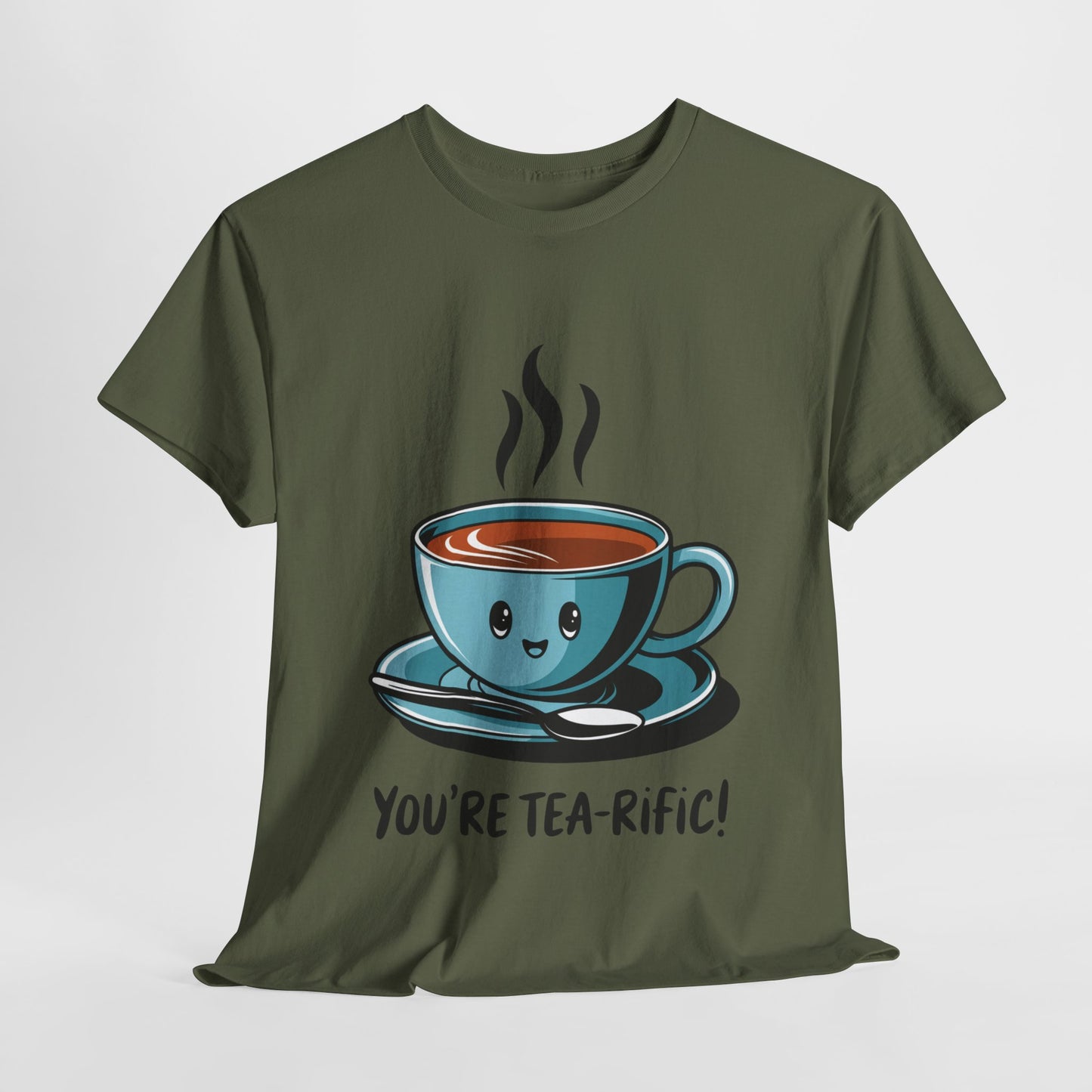 You’re Tea-Rific! Cute Tea Pun T-Shirt for Tea Lovers - Funny Gift, Kawaii Cup Graphic Tee - Unisex Soft Cotton Shirt