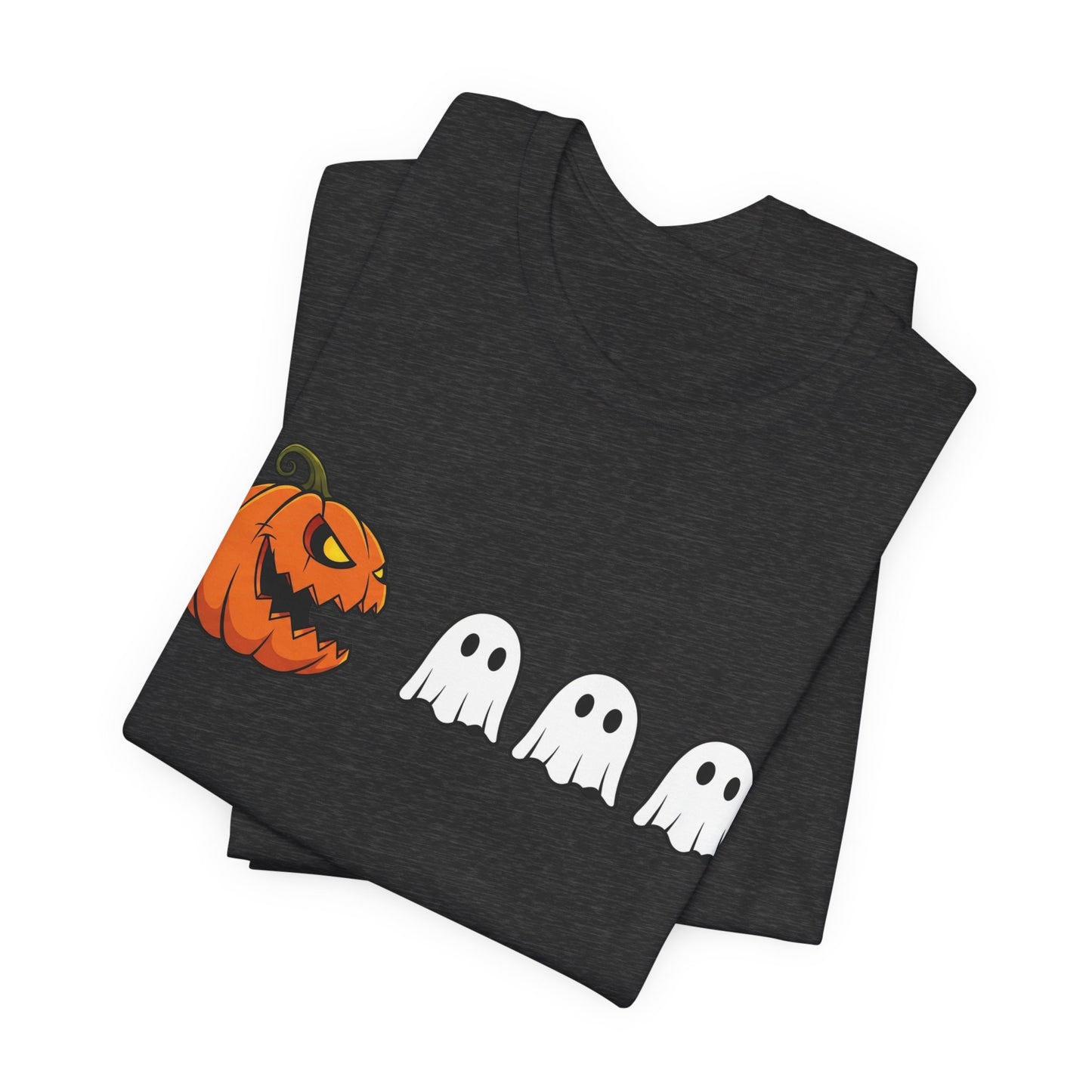 Pumpkin Pac-Man Shirt, Halloween Arcade Tee, Pumpkin Chase Ghosts Tee, Retro Gaming Halloween, Spooky Season Shirt, Vintage Game Pumpkin Top