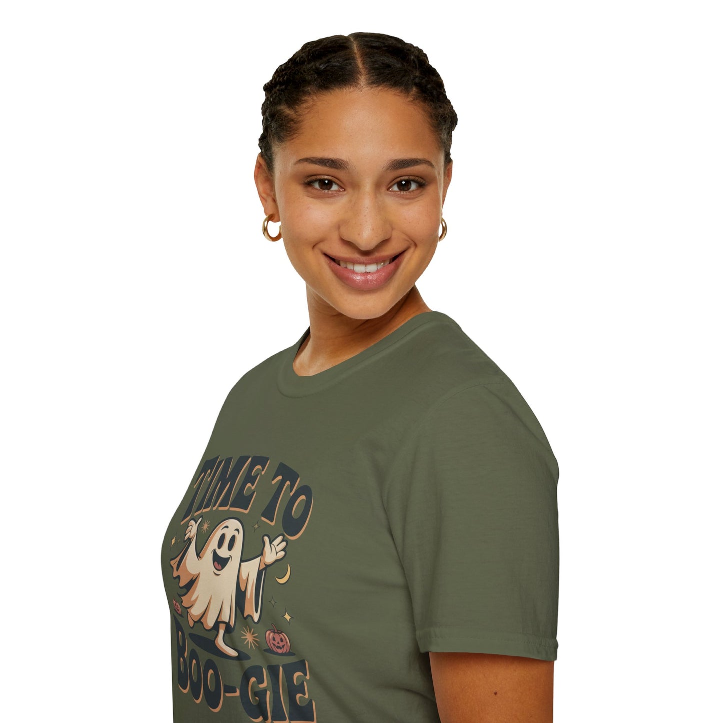 Time To Boo-gie Ghost Dance Halloween T-Shirt • Retro Spooky Ghost Tee • Funny Boo-gie Costume Tee • Spooky Season Graphic Shirt