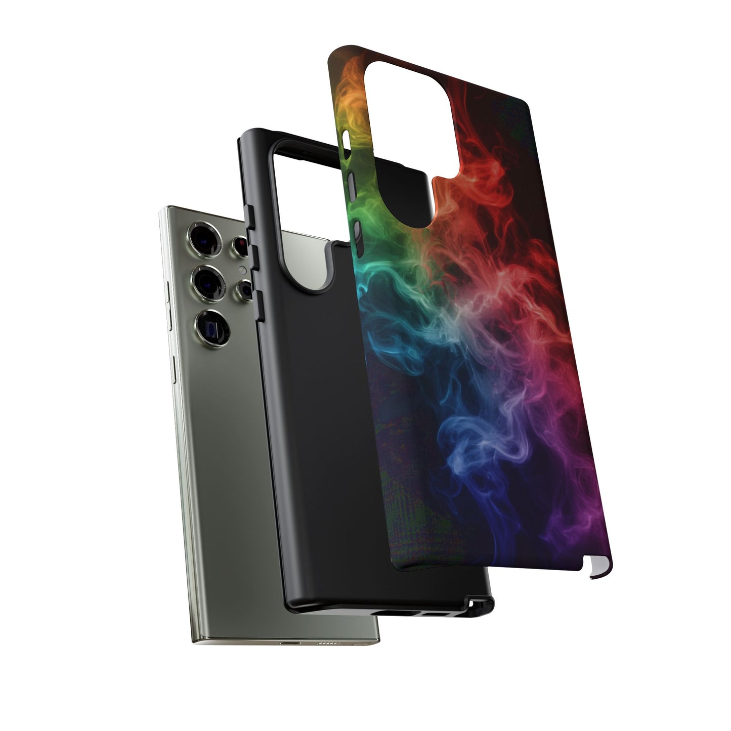 Samsung Galaxy Tough Case with Colorful Smoke Design