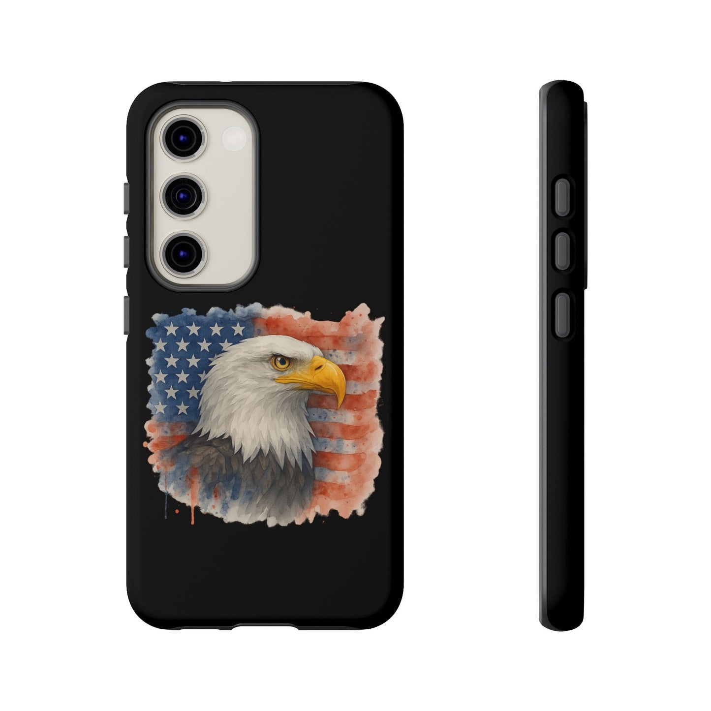 Eagle Flag Phone Case for Samsung Phone - Patriotic Tough Case for Freedom Lovers 4th of July Case Memorial Day Veteran's Day