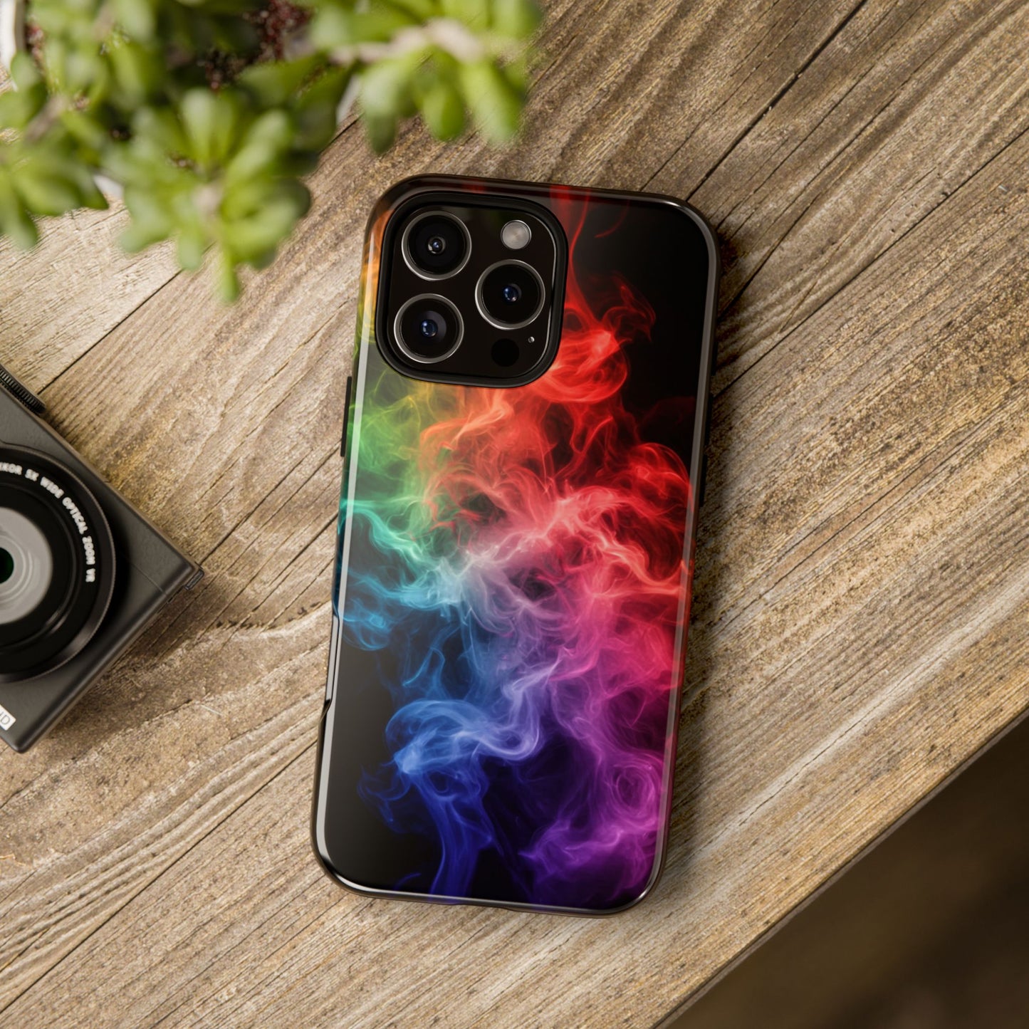 iPhone Case - Colorful Smoke Design
