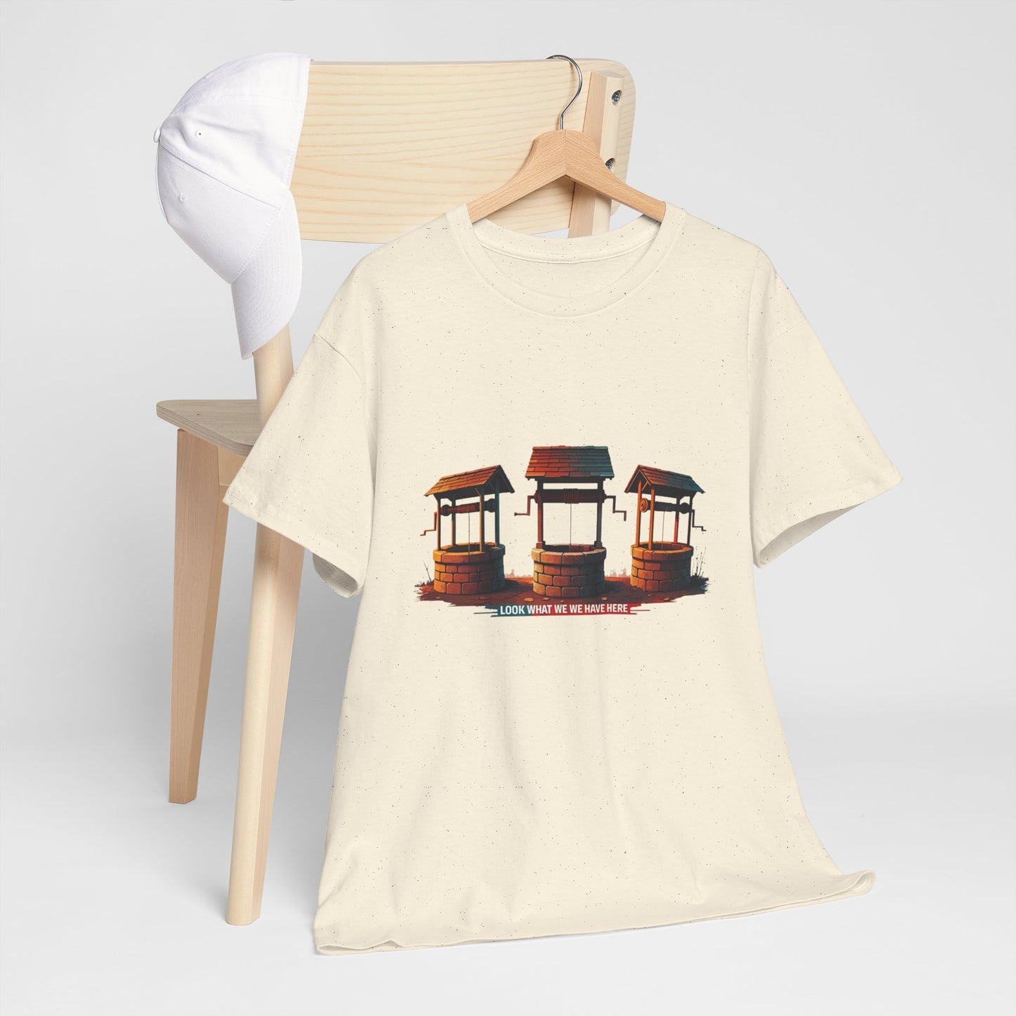 Funny “Well Well Well” T-Shirt • Pun Graphic Tee with Wishing Wells • Retro Vintage Humor Shirt • Gift for Pun Lovers & Joke Fans