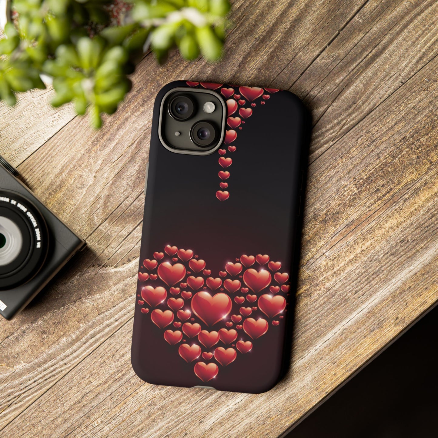 iPhone Case - Heart Made Out of Hearts Design