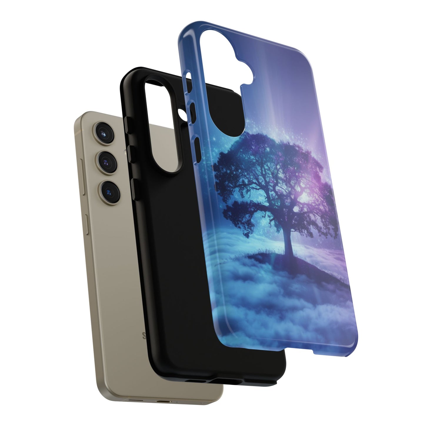 Samsung Phone Case - Dreamy Tree in the Clouds Design