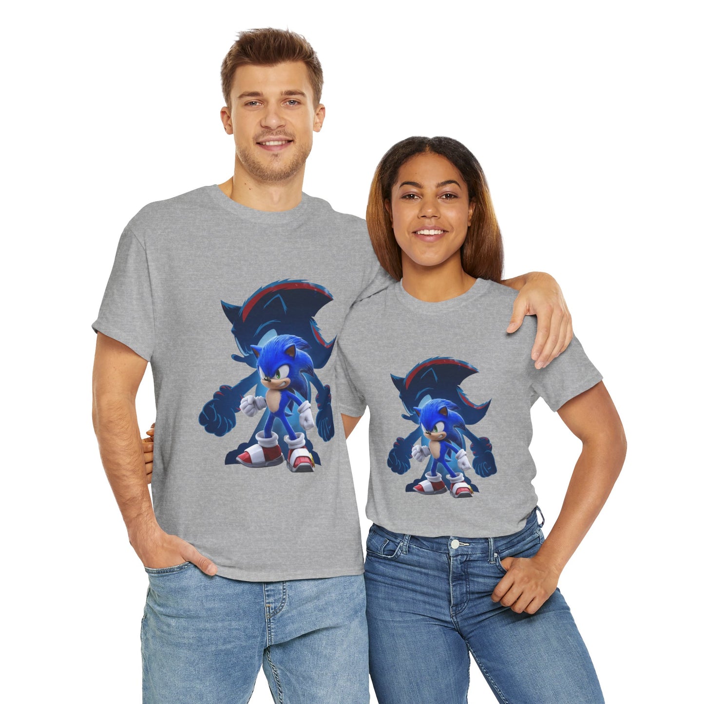 Blue Speed Hero Graphic Tee | Retro Gaming Legend T-Shirt | Fan Inspired Gamer Apparel | Cool Vintage Style Unisex Shirt for Adults & Teens
